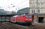 112 179-7 mit RB 21584 von Hamburg Hbf nach Bad Oldesloe bei der Ausfahrt aus Hamburg Hbf am 11.05.2013