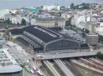 Mein Urlaub in Norddeutschland bot einige  herausragende  Erlebnisse, so auch die Fahrt mit dem Fesselballon sdlich des Hamburger Hauptbahnhofes. Ein wunderbarer Blick nicht nur auf den Hauptbahnhof. (09.09.2006) (siehe auch www.tippner-home.de)