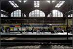 Durch die charakteristischen Seitenschiffe fliet das Licht in die Halle des Hamburger Hauptbahnhofes. 9.7.2013