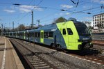 1430 036-2 ist am 21.4.2016 auf der RB-Linie 61 zwischen Hamburg und Itzehoe unterwegs. Hier erreicht dieser Zug als NBE75531 aus Itzehoe kommend den Hamburger Hauptbahnhof.