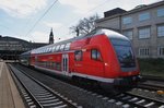 Von 112 178-9 geführt erreicht der RE7 (RE21071) am 21.4.2016 aus Flensburg sein Ziel Hamburg Hbf.