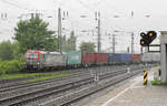 Bei strömendem Regen wurde PKP Cargo EU46-507 in Hamm (Westfalen) aufgenommen.