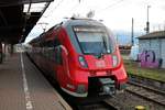 DB Regio Mittelhessenexpress Bombardier Talent 2 442 779 (Hamsterbacke) am 07.01.18 in Hanau Hbf