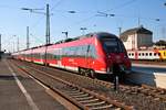 DB Regio Mittelhessenexpress Bombardier Talent 2 442 284 (Hamsterbacke) am 30.06.18 in Hanau Hbf 