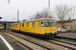 DB Netz Gleissmesszug 726 002-9 am 12.12.20 in Hanau Hbf von einen Bahnsteig aus gemacht
