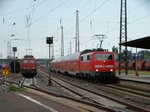 EBM Cargo 140 070-4 trifft auf DB Regio 111 213-5 am 21.07.16 in Hanau Hbf