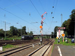 Hanau Hauptbahnhof am 18.08.16 mit den Flügelsignalen im südlichen Teil