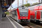 VIAS/Odenwaldbahn Bombardier Itino VT104 (615 xxx) am 29.08.26 in Hanau Hbf vom Bahnsteig aus fotografiert