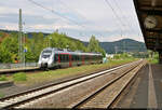 Mit dem Fahrrad von Kassel nach Halle (Saale) | Tag 1 Kassel–Witzenhausen  Strecken-km: 193,5    9442 116 (Bombardier Talent 2) kommt verspätet im Bahnhof Hann.