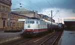 Im Winterfahrplan 1978/79 bespannten die inzwischen beim BW Hamburg-Altona beheimateten 103-Vorserienloks u.a.