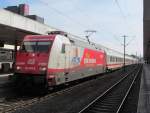 101 081-8  Cewe  steht am 23. Mrz 2013 mit IC 2430 nach Oldenburg in Hannover Hbf.