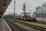 In Hannover Hbf stand am 09.07.2026 die MKB 248 005  Guntea  (90 80 2248 005-1 D-NRAIL) mit einem leeren Autotransportzug.