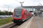 Am 25.10.2017 erreicht RB15357 aus Frankfurt ihren Endbahnhof Heidelberg.
