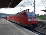 DB Schenker Rail 185 096-5 und 185 xxx-x am 30.08.14 in Heidelberg Hbf 