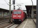 DB Fernverkehr 101 097-4 an einen IC am 11.10.14 in Heidelberg Hbf 