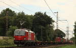 Am 25.06.2020 zog die 1293 073 der ÖBB einen Containerzug mit maßig Verspätung nach Rheinhausen durch Hilden.