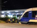 Nachtstimmung bevor der Nachtzug kommt in Hildesheim Hbf.