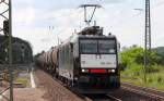 185 554-3 MRCE in Hochstadt/ Marktzeuln am 07.06.2012.