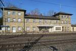 Der Bahnhof Hochstadt-Marktzeuln am 18.03.2026.