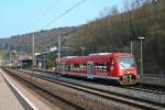 650 302 auf dem Weg in die Abstellung, aufgenommen am Nachmittag des 06.03.14 im Bahnhof Horb am Neckar.