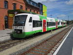 STB VT 101 und 123,am 30.Mai 2020,am Hausbahnsteig in Ilmenau.