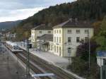 Das Bahnhofgebude von Immendingen aufgenommen am 26.10.09.