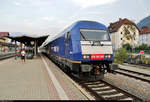 223 001-9 (Siemens ER20-001) steht im Startbahnhof Immenstadt abweichend auf Gleis 3.
