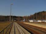 Bahnsteig 1 in Johanngeorgenstadt; 22.03.2011
