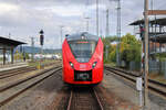 Eine Grinsekatze in Form von 1440 022 erreicht Gleis 119 zur Zwischenabstellung in Kaiserslautern Hbf. (03.10.2022)