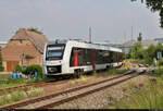 1648 904-8 (Alstom Coradia LINT 41) verlässt den Bahnhof Karsdorf.