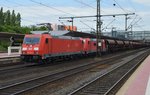 185 269-8 und 185 211-0 am 05.07.2016 bei der Durchfahrt Bahnhof Kassel-Wilhelmshöhe.