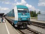 Eine Arriva Alex BR 223 in Kempten Hbf am 11.08.09