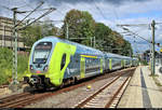 Nachschuss auf 445 022-0 (Bombardier Twindexx Vario) von DB Regio Schleswig-Holstein (DB Regio Nord) als RE 21112 (RE7) von Neumünster, der seinen Endbahnhof Kiel Hbf auf Gleis 5 erreicht.