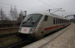 Hier IC2329 von Kiel Hbf. nach Nrnberg Hbf., bei der Bereitstellung am 31.1.2011 in Kiel Hbf.