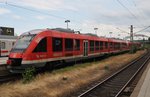 648 001-5 und 648 505-5 verlassen am Abend des 23.6.2016 zusammen als RB75 (RB21276) von Kiel Hauptbahnhof nach Rendsburg den Startbahnhof.