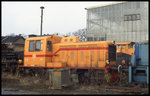 Kaluga Diesellok ex Elektro Sondershausen am 9.2.1997 in Klostermansfeld.