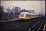 LH 1002 ist hier in Form von 403005 und 403006 am 10.03.1993 um 10.29 Uhr im HBF Koblenz auf dem Weg nach Düsseldorf.