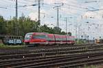 Am Nachmittag des 22.06.2019 fuhr 643 537 als RB 23  Lahn-Eifel-Bahn  (Mayen Ost - Limburg (Lahn)) am Rangierbahnhof und DB Museum in Koblenz Lützel in Richtung Hauptbahnhof vorbei.
