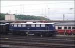 Fahrzeugschau im HBF Koblenz am 12.05.1996: E 10 121 bespannte einen Sonderzug!
