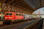 DB 111 143-4  Miete oder kaufe mich.  mit Partyzug nach Sande in Köln Hbf, September 2025.