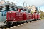 VEB V100 2091 & VEB V100 2099 in K�ln Hbf, Oktober 2026.