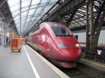 Hier steht der Thalys bei der Bereitstellung auf Gleis 9    Kln Hbf am 27.03.2008