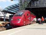 Thalys 4332 bricht zur Fahrt nach Paris Nord auf, Köln Hbf, 24.07.18