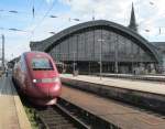 Ein Thalys nach Paris-Est steht am 27. August 2012 im Klner Hbf.