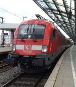 Am 6.5.15 kam überraschend 182 506 der DB Systemtechnik mit einen Messwagen durch Köln Hbf gefahren.