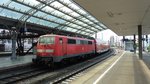 DB-Regio NRW 111-116 am Schlussende des RE 1 nach Aachen, hier bei der Ausfahrt aus Köln HBF in Richtung Düren, Horrem und weiter nach Aachen.