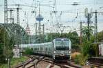 6193 157 Railpool mit DB ICE-L Talgo (ICE2310) in K�ln Messe/Deutz, August 2026.