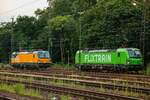 193 766 & 193 861 Flixtrain Vectron in Köln West, Juli 2021.