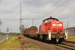 294 657-2 mit einem gemischten Güterzug am 19.03.2014 in Köln Porz Wahn.