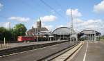 Der Bahnhof Krefeld am 28.05.10 mit 140 572-9.